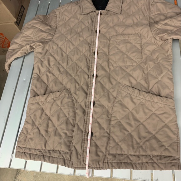 Bottega Veneta Caban Quilted Jacket EU42/US6 Beige Good Used Condition - Picture 10 of 16